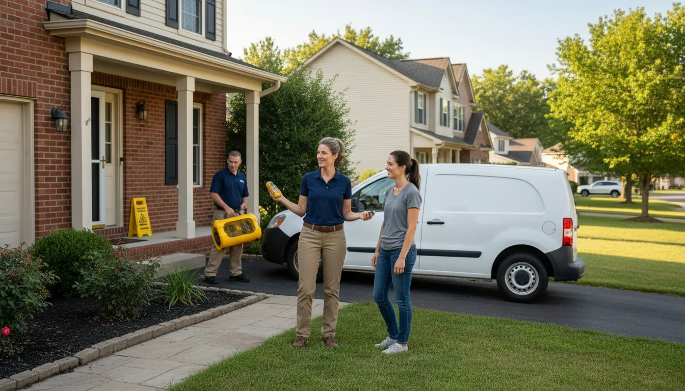 Water restoration image for Dehumidification And Cleanup Services in Roach, MO